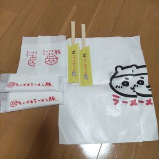 ちいかわラーメン豚カトラリーセット 2セット(ノベルティグッズ)