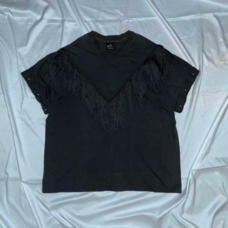 ヴィンテージ(VINTAGE)のvintage fringe design over size cut sew(Tシャツ/カットソー(半袖/袖なし))