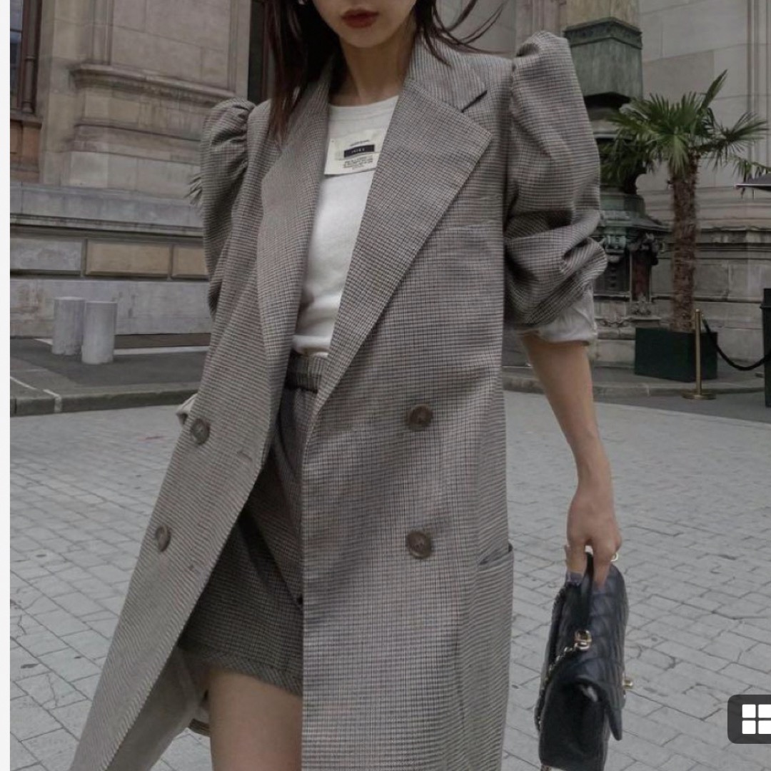 Ameri VINTAGE - Ameri VINTAGE CHECK JACKET MINI DRESSの通販 Ameri VINTAGE - Ameri VINTAGE CHECK JACKET MINI DRESSの通販
