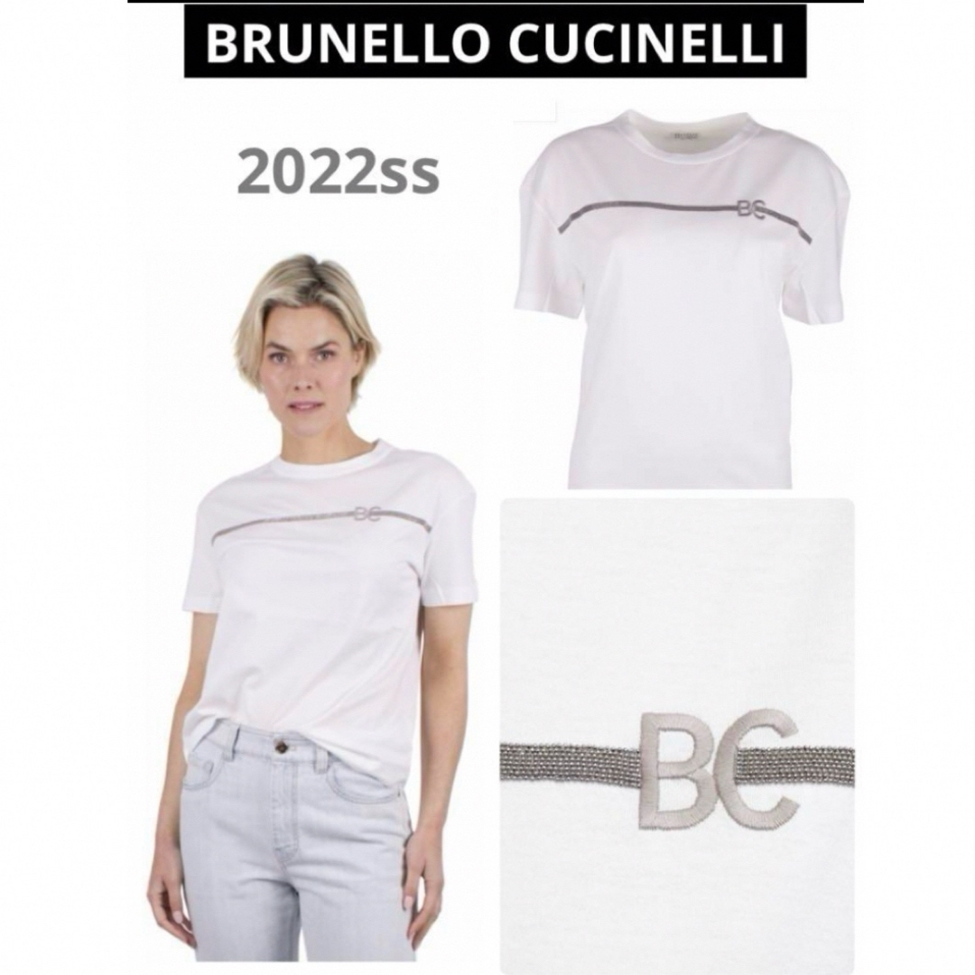 BRUNELLO CUCINELLI(ブルネロクチネリ)の2022ss☆ブルネロクチネリBRUNELLO CUCINELLI モニーレ装飾 レディースのトップス(シャツ/ブラウス(半袖/袖なし))の商品写真