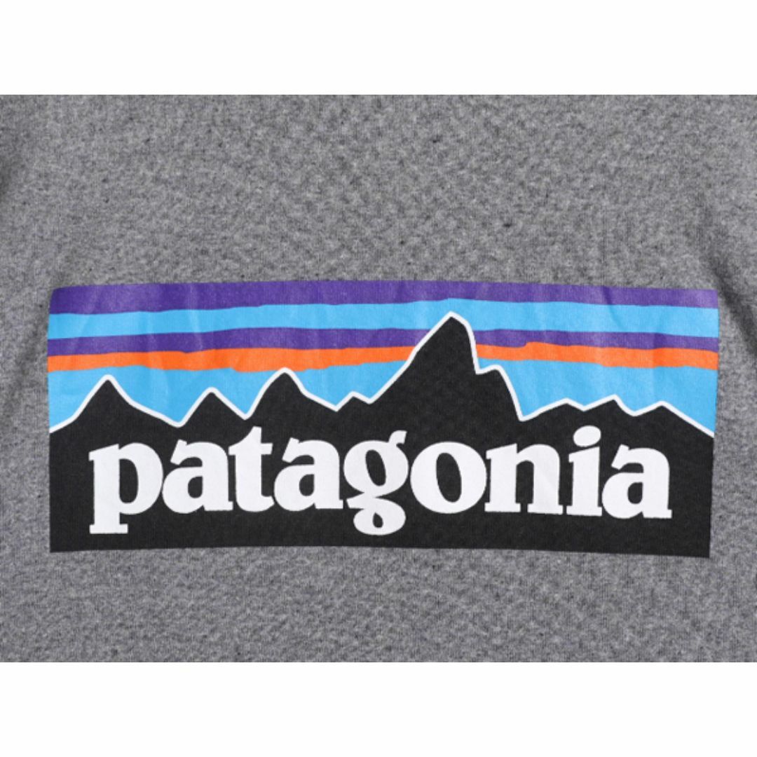 patagonia(パタゴニア)の21年製 パタゴニア 両面 プリント 長袖 Tシャツ レディース M / Patagonia アウトドア ロンT ロングスリーブ ロゴT バックプリント P6 灰 レディースのトップス(Tシャツ(長袖/七分))の商品写真