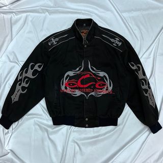 VINTAGE - vintage fire design racing  jacket