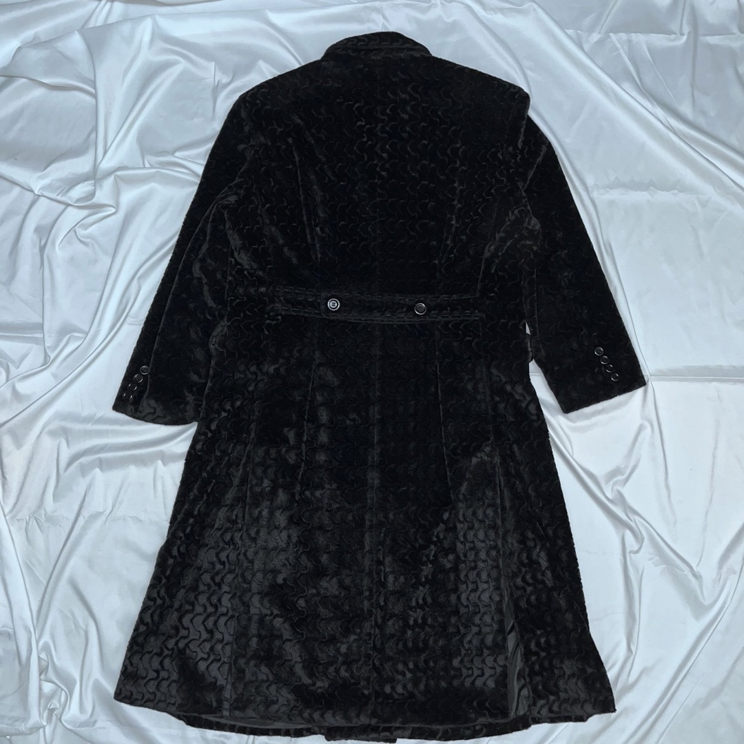 VINTAGE(ヴィンテージ)のvintage wave design velvet chester coat メンズのジャケット/アウター(チェスターコート)の商品写真