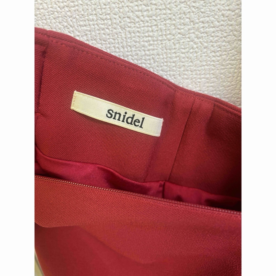 SNIDEL(スナイデル)のスナイデル サーキュラースカート フレアミニスカート レッド J-1 レディースのスカート(ミニスカート)の商品写真