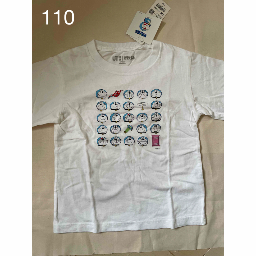 UNIQLO(ユニクロ)のTシャツ　ドラえもん　ホワイト キッズ/ベビー/マタニティのキッズ服女の子用(90cm~)(Tシャツ/カットソー)の商品写真