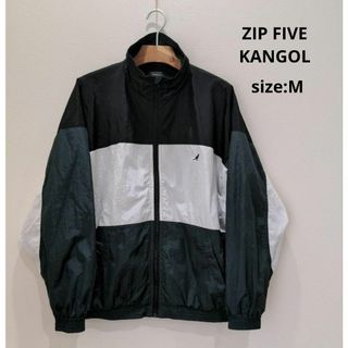 ZIP FIVE×KANGOL 切替 ビッグサイズ ナイロンジャケット M