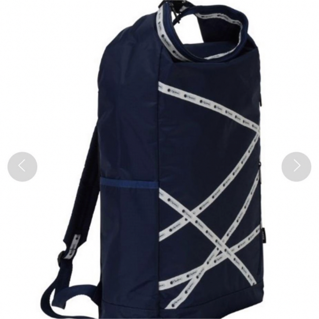 LeSportsac(レスポートサック)の【超希少品・入手困難】LeSportsac  Zucca  コラボ　リュック　紺 メンズのバッグ(バッグパック/リュック)の商品写真