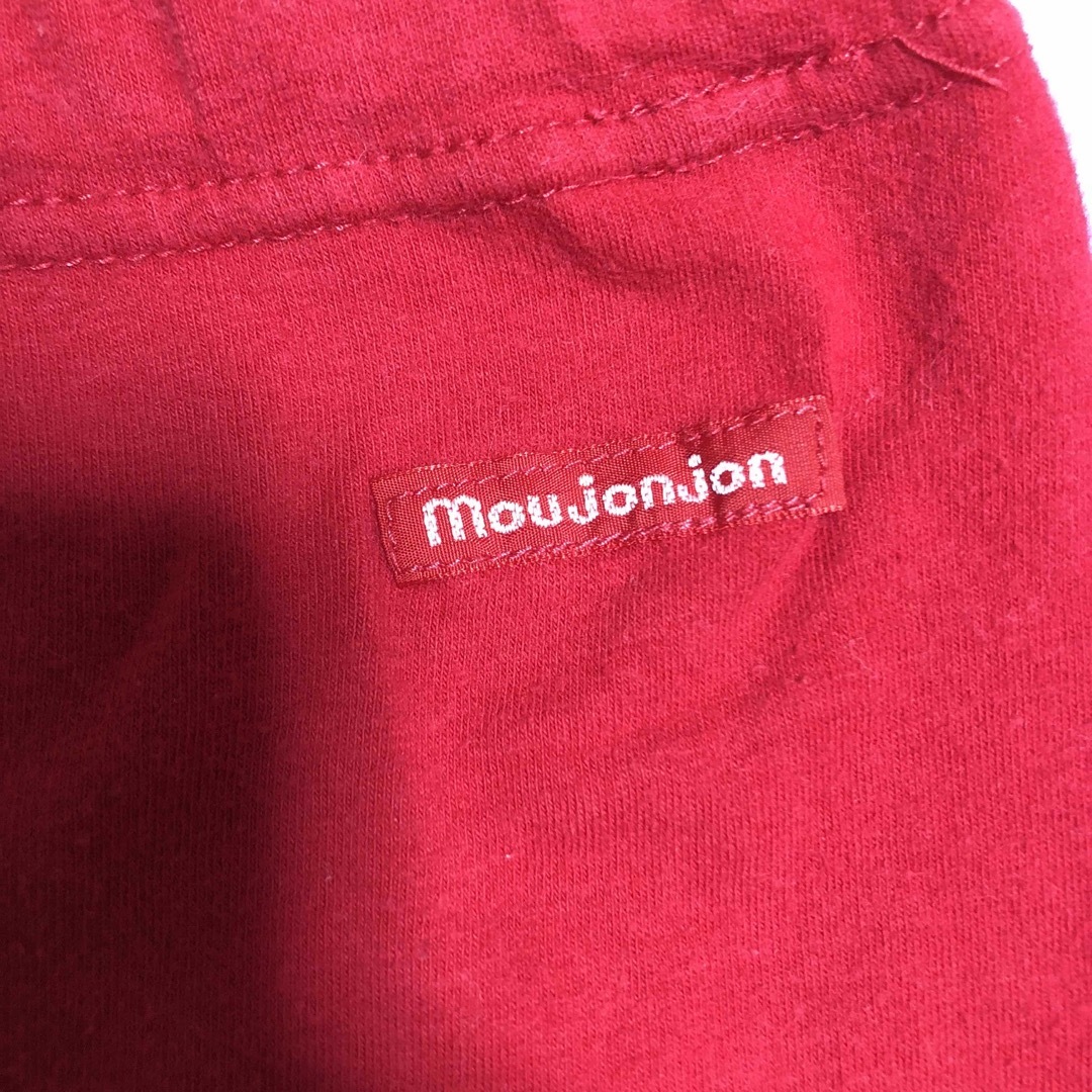 mou jon jon(ムージョンジョン)のmou jon jon 赤い半端丈レギンス キッズ/ベビー/マタニティのキッズ服女の子用(90cm~)(パンツ/スパッツ)の商品写真