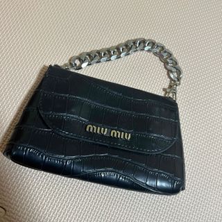 ミュウミュウ(miumiu)のmiumiu クロコ ミニハンドバッグ？(ハンドバッグ)