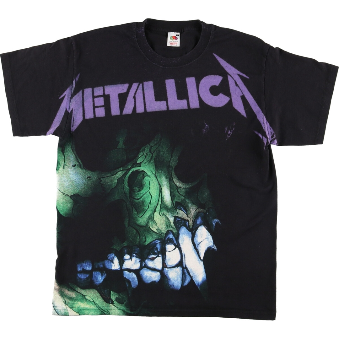 FRUIT OF THE LOOM(フルーツオブザルーム)の古着 フルーツオブザルーム FRUIT OF THE LOOM METALLICA メタリカ 両面プリント バンドTシャツ バンT メンズL /eaa436288 メンズのトップス(Tシャツ/カットソー(半袖/袖なし))の商品写真