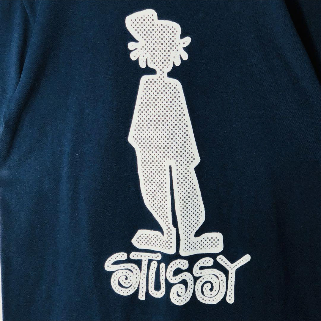 STUSSY(ステューシー)の【希少デザイン】ステューシー シャドーマン プリントデカロゴ Tシャツ 入手困難 メンズのトップス(Tシャツ/カットソー(半袖/袖なし))の商品写真