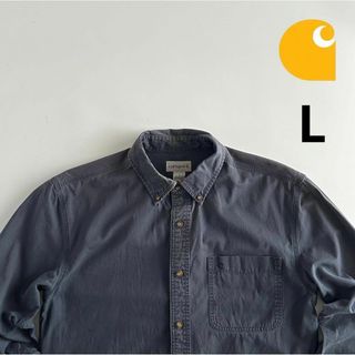 カーハート(carhartt)のCarhartt カーハート BDシャツ 長袖シャツ L 刺繍ロゴ ワークシャツ(シャツ)