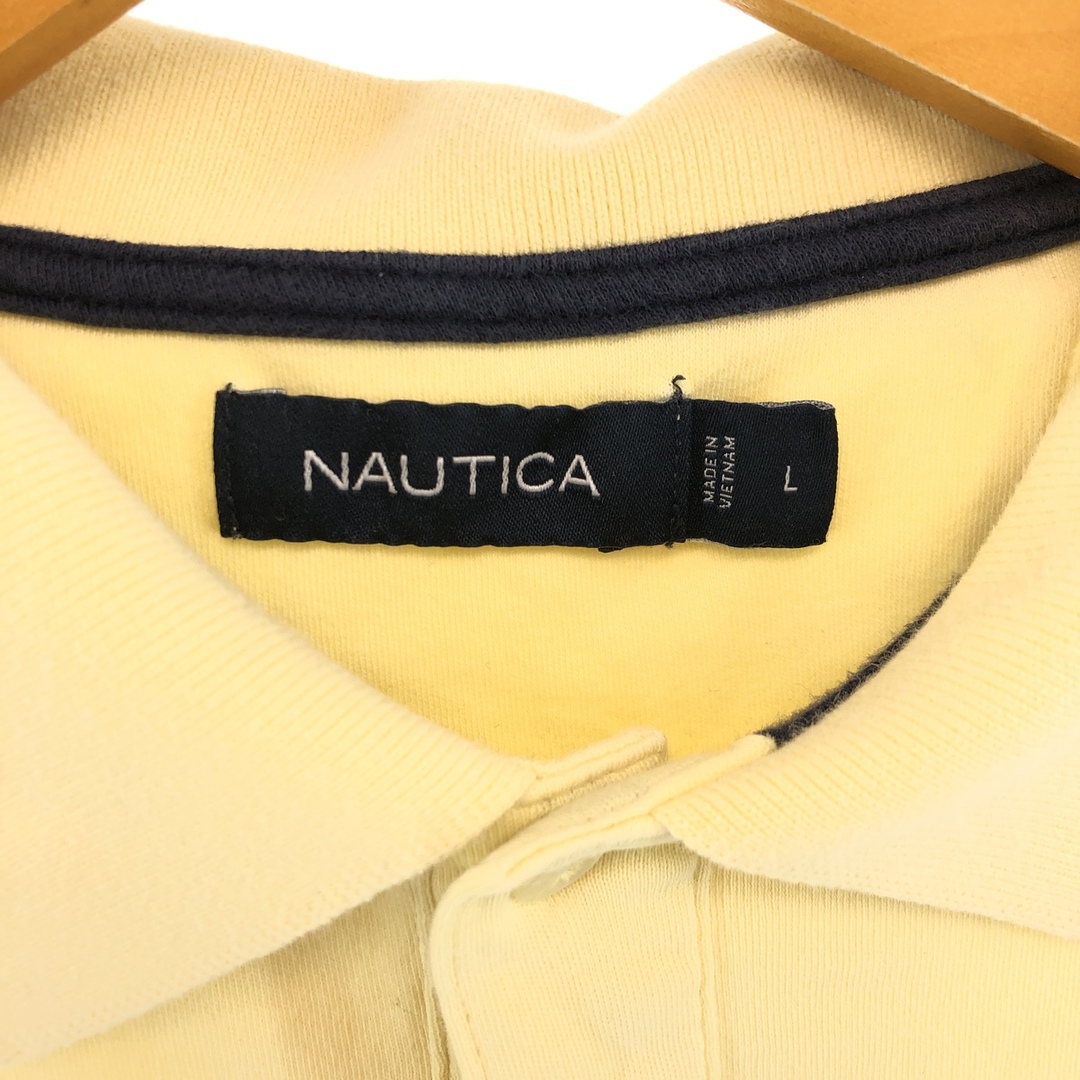 NAUTICA(ノーティカ)の古着 ノーティカ NAUTICA 半袖 ポロシャツ メンズL /eaa430905 メンズのトップス(ポロシャツ)の商品写真