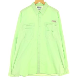 コロンビア(Columbia)の古着 00年代 コロンビア Columbia PFG ボタンダウン 長袖 フィッシングシャツ メンズXL /eaa431613(シャツ)