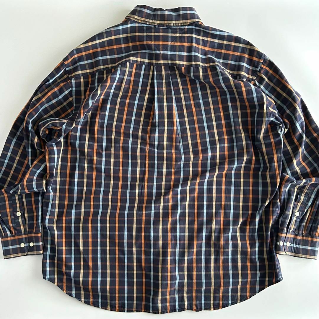 TOMMY HILFIGER(トミーヒルフィガー)のトミーヒルフィガー BDシャツ チェック 刺繍ロゴ XL 長袖シャツ メンズのトップス(シャツ)の商品写真