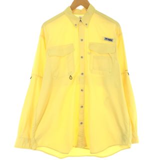 コロンビア(Columbia)の古着 コロンビア Columbia PFG OMNI-SHADE ボタンダウン 長袖 フィッシングシャツ メンズM /eaa431620(シャツ)