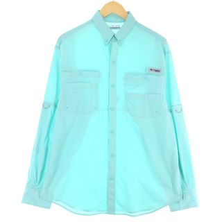 コロンビア(Columbia)の古着 コロンビア Columbia PFG OMNI-SHADE ボタンダウン 長袖 フィッシングシャツ メンズM /eaa431621(シャツ)