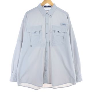 コロンビア(Columbia)の古着 コロンビア Columbia PFG OMNI-SHADE  ボタンダウン 長袖 フィッシングシャツ メンズXL/eaa431622(シャツ)