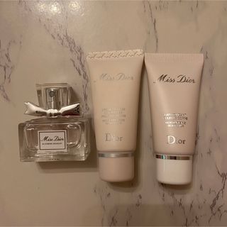 クリスチャンディオール(Christian Dior)のmiss dior ミスディオール　ミニチュア　3点セット　香水　ハンドクリーム(香水(女性用))