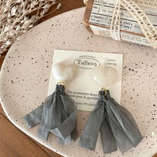 ハートタッセルピアス♡イヤリング(ピアス)