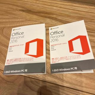 マイクロソフト(Microsoft)のMicrosoft Office Personal 2016 2個セット(PC周辺機器)