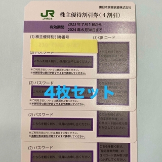 JR東日本　株主優待割引券4枚セット(その他)