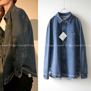 Jil Sander - 【定価7.1万】T_COAT オーバーサイズ デニム シャツ ジャケット