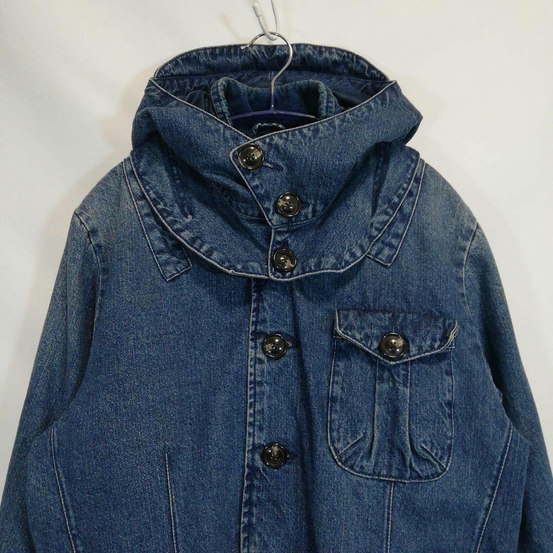 UNIVERD72 デニムジャケット パーカー カバーオール ジャンパー フード メンズのジャケット/アウター(Gジャン/デニムジャケット)の商品写真