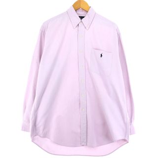 ラルフローレン(Ralph Lauren)の古着 ラルフローレン Ralph Lauren BIG SHIRT 長袖 ボタンダウンシャツ メンズM /eaa435486(シャツ)