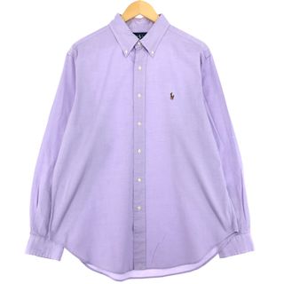 ラルフローレン(Ralph Lauren)の古着 ラルフローレン Ralph Lauren CLASSIC FIT 長袖 ボタンダウンシャツ メンズL /eaa435487(シャツ)