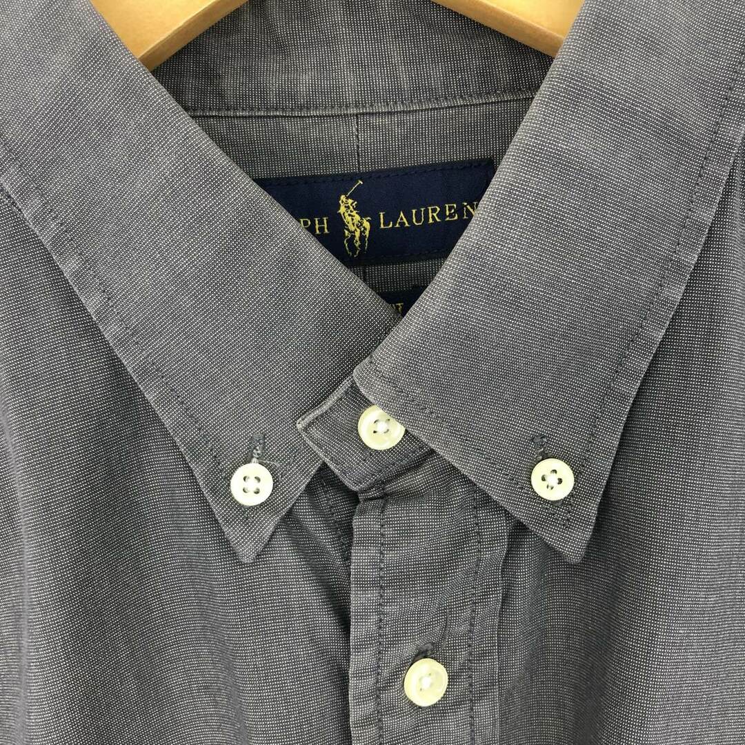 Ralph Lauren(ラルフローレン)の古着 ラルフローレン Ralph Lauren CUSTOM FIT 長袖 ボタンダウンシャツ メンズL /eaa435496 メンズのトップス(シャツ)の商品写真