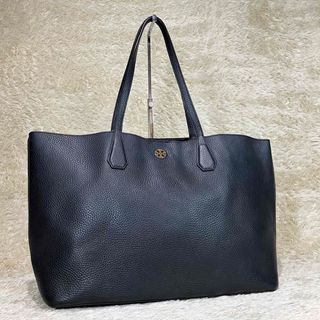 トリーバーチ(Tory Burch)のトリーバーチ ブロデイ A4収納 レザー シボ革 ブラック ロビンソン(トートバッグ)