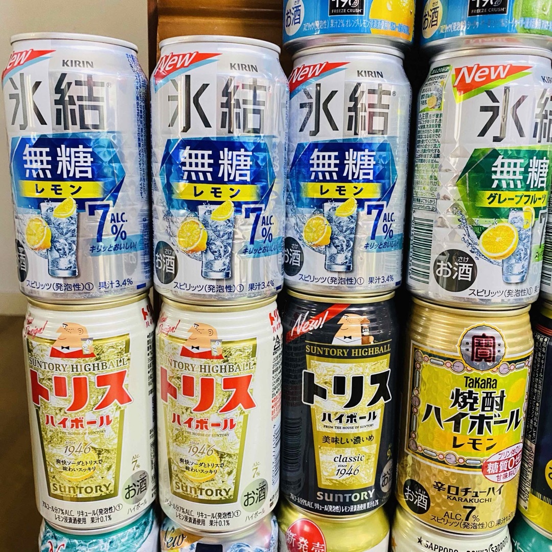 アルコール チューハイ ハイボール お酒 まとめ売り セット 詰め合わせ チョコ 食品/飲料/酒の酒(リキュール/果実酒)の商品写真