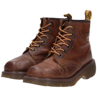 ドクターマーチン(Dr.Martens)の古着 ドクターマーチン Dr.Martens 厚底 6ホールブーツ 英国製 レディース24.5cm /saa009352(ブーツ)