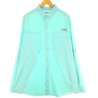 コロンビア(Columbia)の古着 コロンビア Columbia PFG ボタンダウン 長袖 フィッシングシャツ メンズXL /eaa431603(シャツ)