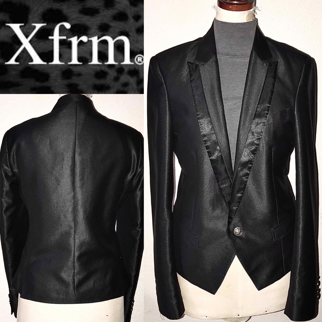 Xfrm(トランスフォーム)の新品 近い美品 Xfrm 送料込 トランスフォーム 光沢 テーラードジャケット メンズのジャケット/アウター(テーラードジャケット)の商品写真