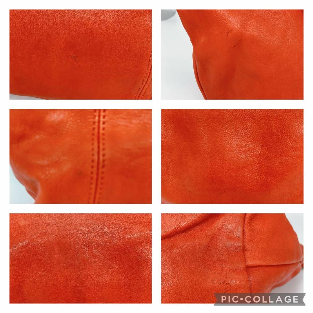 LONGCHAMP(ロンシャン)の✨美品✨ロンシャン ルプリアージュ　ショルダーバッグ オールレザー　オレンジ レディースのバッグ(ショルダーバッグ)の商品写真