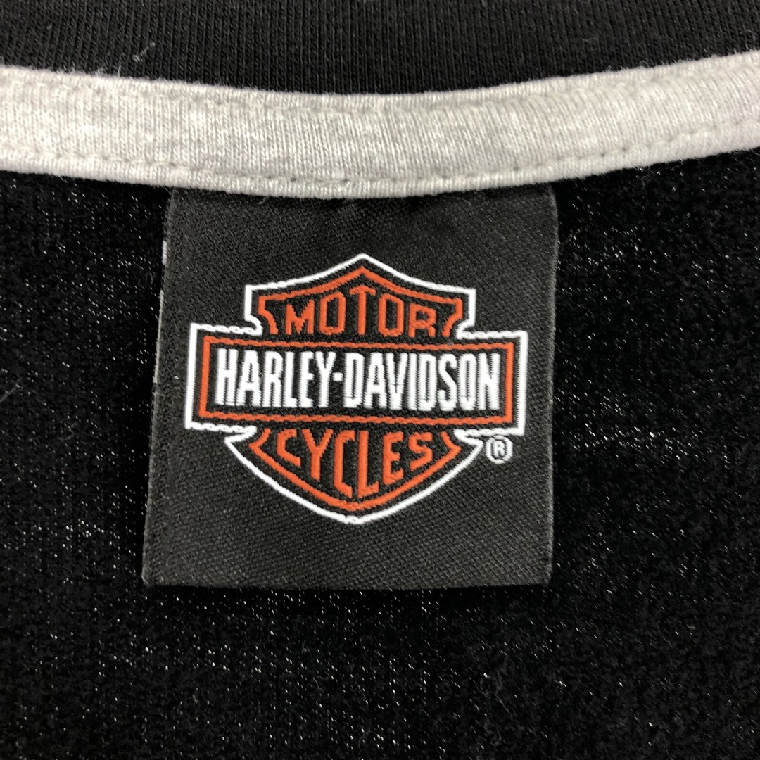 Harley Davidson(ハーレーダビッドソン)の古着 ハーレーダビッドソン Harley-Davidson 袖プリント 両面プリント フルジップスウェットシャツ トレーナー レディースM /eaa435196 レディースのトップス(トレーナー/スウェット)の商品写真