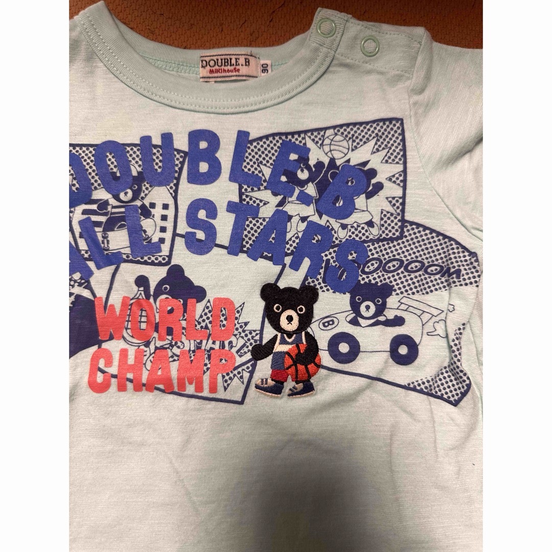 DOUBLE.B(ダブルビー)の美品　ミキハウス　ダブルビー　Tシャツ　902枚セット キッズ/ベビー/マタニティのキッズ服男の子用(90cm~)(Tシャツ/カットソー)の商品写真