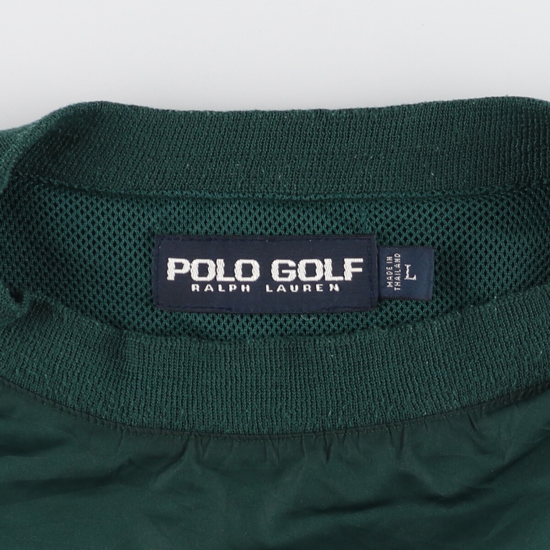 Ralph Lauren(ラルフローレン)の古着 ラルフローレン Ralph Lauren POLO GOLF ポロゴルフ ウォームアッププルオーバー メンズL /eaa435349 メンズのジャケット/アウター(ナイロンジャケット)の商品写真