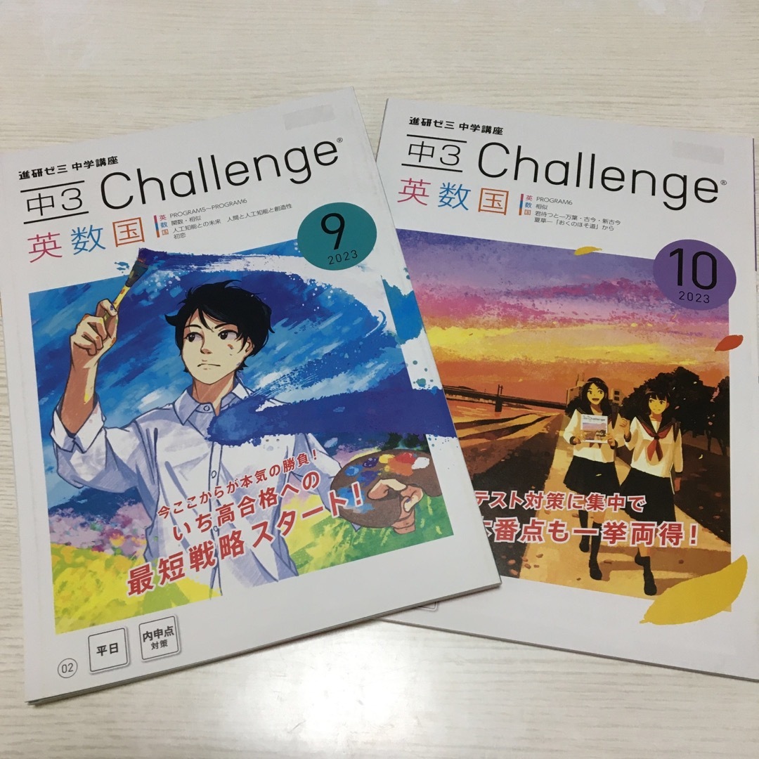 Benesse(ベネッセ)の進研ゼミ中学講座　3年　チャレンジ　 エンタメ/ホビーの本(語学/参考書)の商品写真