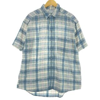 リーバイス(Levi's)の古着 90年代 リーバイス Levi's 半袖 チェックシャツ USA製 メンズXL ヴィンテージ /eaa435459(シャツ)