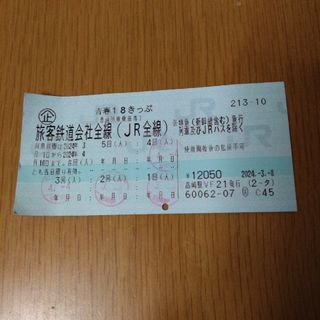 青春18きっぷ　1回分　ネコポス配送(鉄道乗車券)