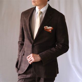 ブルネロクチネリ(BRUNELLO CUCINELLI)のBRUNERO CUCINELLIブルネロクチネリ ウールリネンシルクスーツ50(セットアップ)