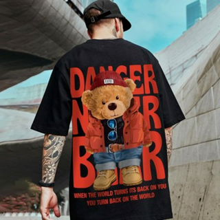 ユニセックス　くま　テディベア　ストリート　バックプリント　Tシャツ(Tシャツ(半袖/袖なし))