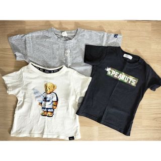 スヌーピー(SNOOPY)の100cm 半袖Tシャツ 3枚セット まとめ スヌーピー POLO(Tシャツ/カットソー)