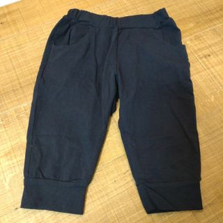 ズボン　リブパンツ　七分丈　ネイビー　120　子供　キッズ　ジュニア(パンツ/スパッツ)