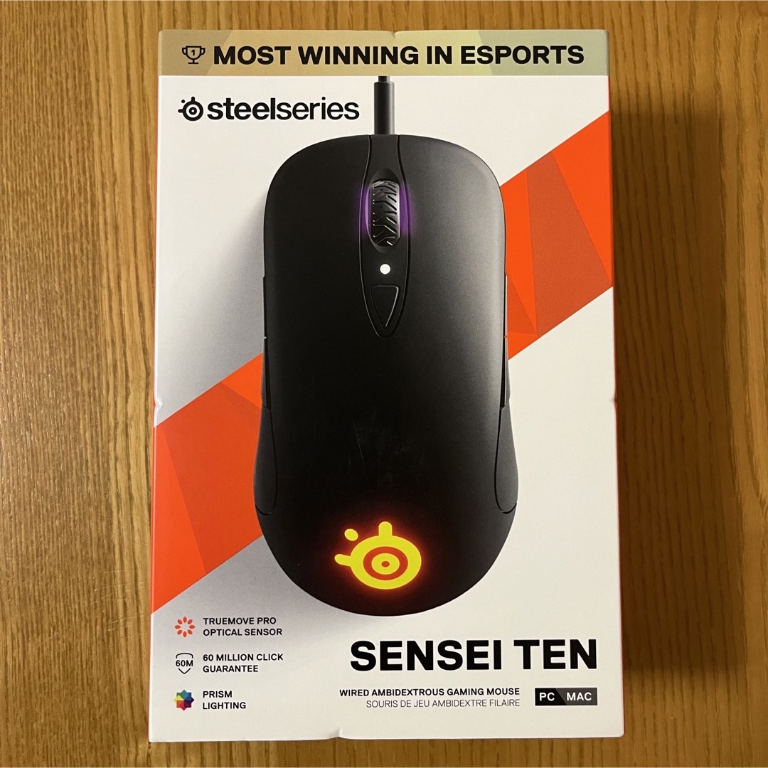 SteelSeries(スティールシリーズ)の【新品】SteelSeries Sensei Ten ゲーミングマウス スマホ/家電/カメラのPC/タブレット(PC周辺機器)の商品写真