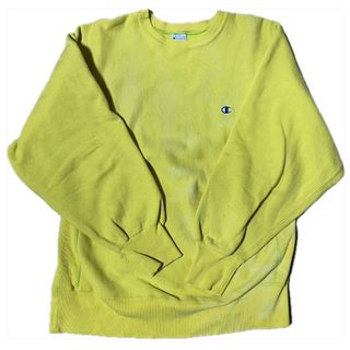 チャンピオン(Champion)の90s USA製　チャンピオン　リバースウィーブ　イエロー　size:L(スウェット)