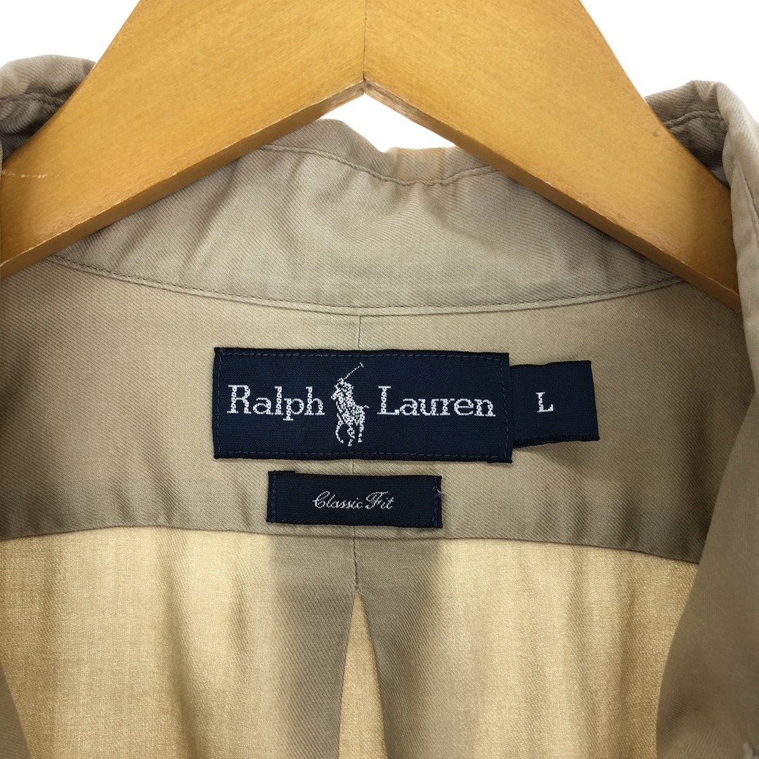 Ralph Lauren(ラルフローレン)の古着 ラルフローレン Ralph Lauren CLASSIC FIT 長袖 ボタンダウンシャツ メンズL /eaa433670 メンズのトップス(シャツ)の商品写真